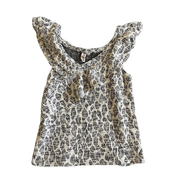 Anthropologie Dolan Left Coast Off Shoulder Top Short Sleeve Size Medium USA - Picture 3 of 6